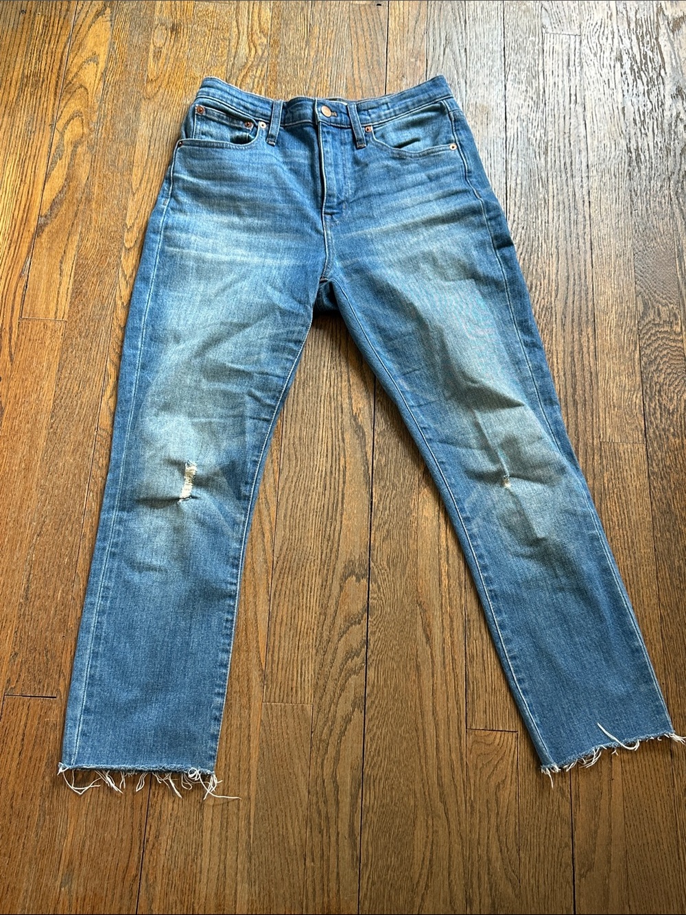 Madewell High-Rise Crop Boyjean 25 EUC Jeans